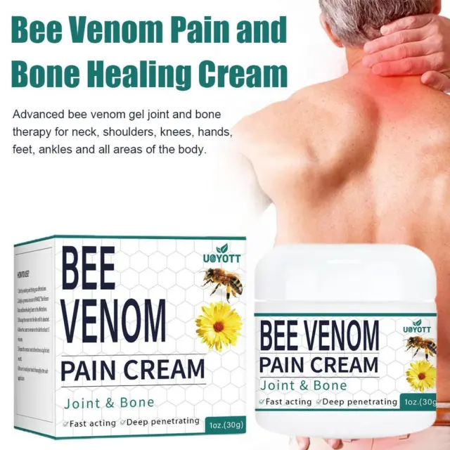 Crema curativa para el dolor y los huesos BeeVenom, 30 g crema de terapia articular y ósea 2023 nueva