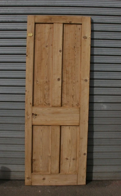 Door 27" x  73"   Pine Victorian Door 4 Panel Internal ref 31D