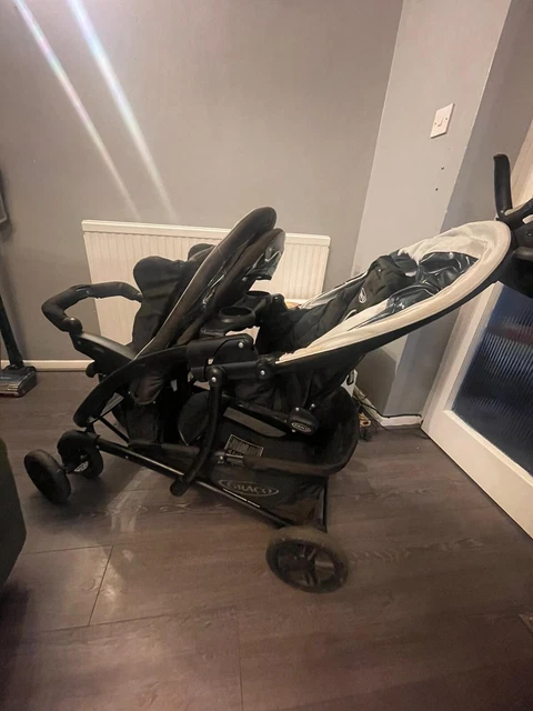 Graco Stadium Duo Tandem Stroller/ Buggy/ Pushchair Black/Grey