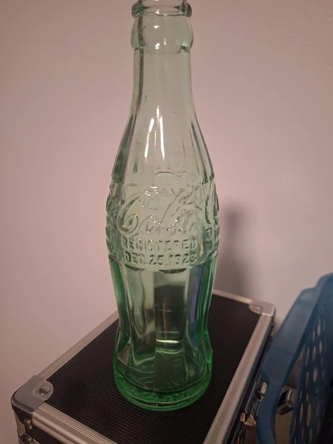 Dec.25,1923 Coca Cola 6 Oz Christmas Coke Aqua Green Bottle Ball Ground,Georgia
