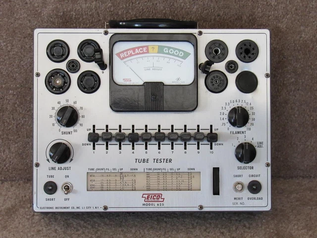 EICO 625 Tube Tester - Working & Accurate! - HAM