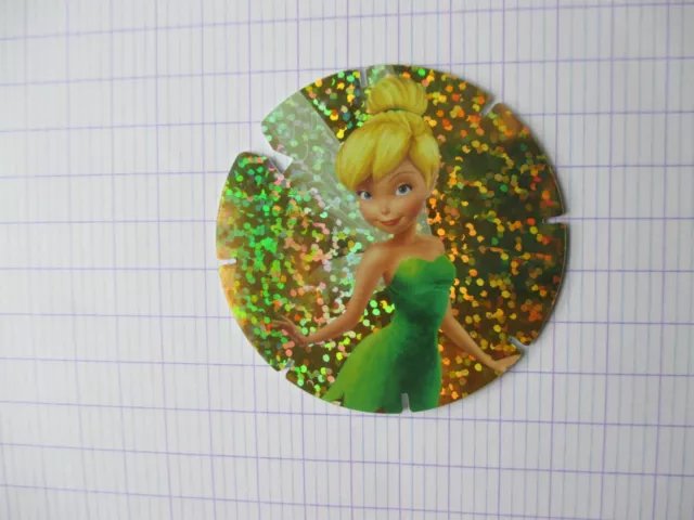 Pog Jeton CLOCHETTE  NR 7 Disney Les Fées SUPER FLIZZ série 2 ,fée bricoleuse