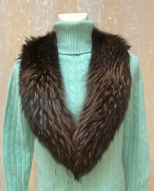 Collar/THEORY/ Asiatic Fur Collar /Size M