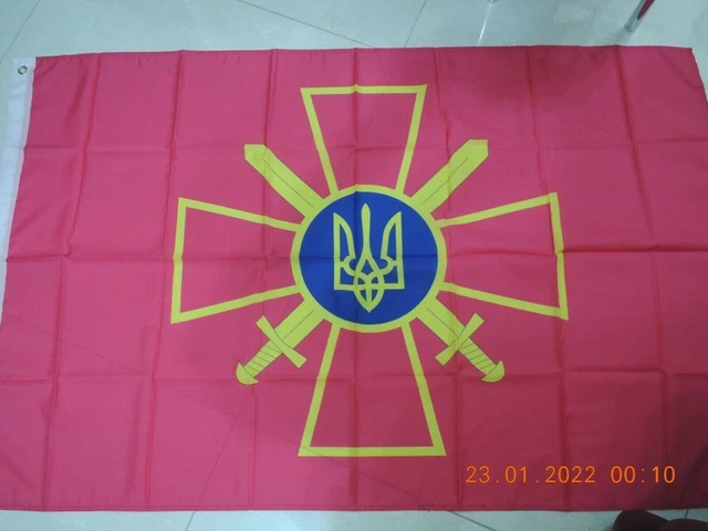 100% NEW Replica Flag Ukrainian Ground Forces Flag Ensign of Ukraine 3ftX5ft