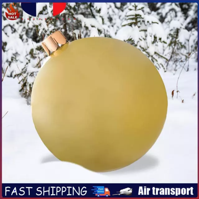 Christmas Inflatable Ball 8 Colors PVC Blow Up Ball Without Light (gold 65cm) FR