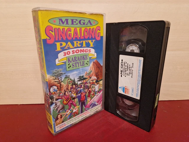 MEGA SINGALONG PARTY 30 Songs Karaoke Style - PAL VHS Video Tape (T133