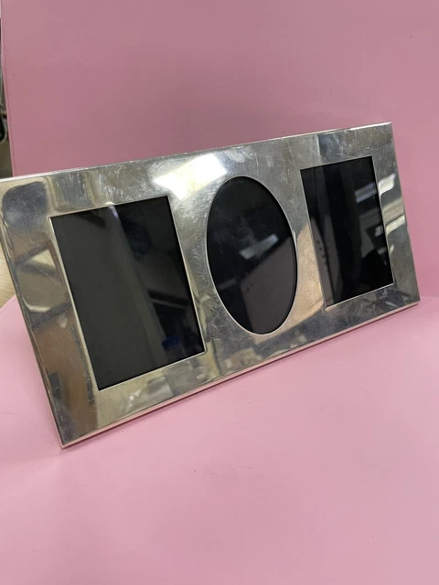 Tiffany & Co.925 Sterling Silver three Pictures Photo Frame 151 grams silver R2 Tiffany & Co.925 Sterling Silver three Pictures Photo Frame 151 grams silver R2