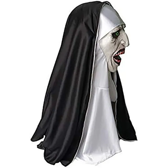The Nun Massacre Horror Movie Face Mask Costume Valak Halloween Cosplay Scary AU 3