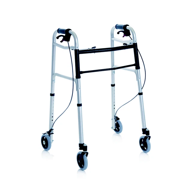 Déambulateur 4 Roues AREBOS Avec Siège Et Dossier - Pliable, Max 136 Kg, Idéal Pour Extérieur/intérieur
