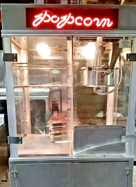 Gold Medal 1618ETS 16oz Commercial Theater Style Popcorn Machine w/ Cabinet, NSF