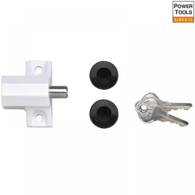 Yale Locks P114 Terrassentürschloss weiß Oberfläche Visi-Pack