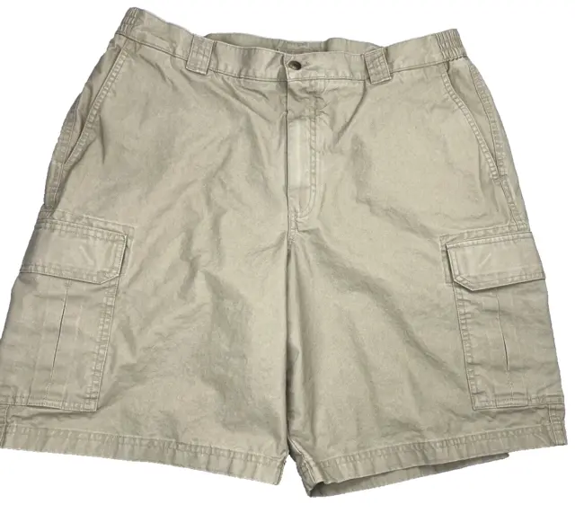 LL BEAN MEN’S Cargo Shorts Comfort Waist 38 Khaki Hiking Fishing ...