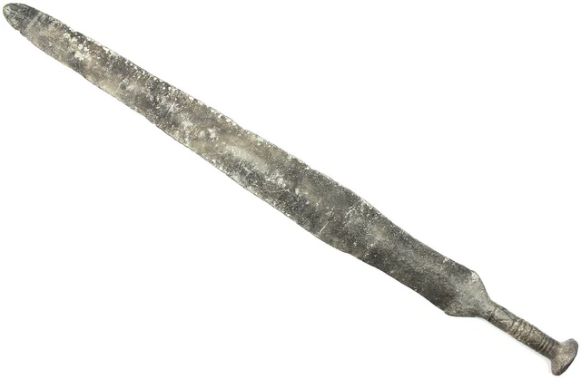 Rare Ancient Bronze Battle Sword Neolithic Bronze Age 1000 ВС