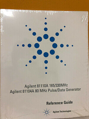 Agilent 81110 A 165/330MHz Pulse/DATA GENERATOR reference & Guide de démarrage rapide 