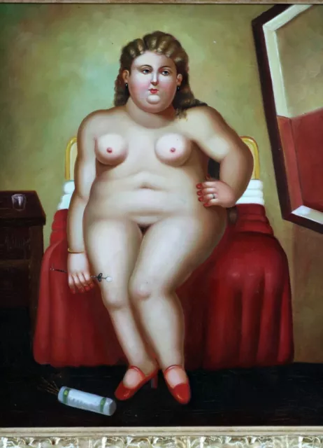 Copie tableau "Femme nue" de Botero Fernando 2