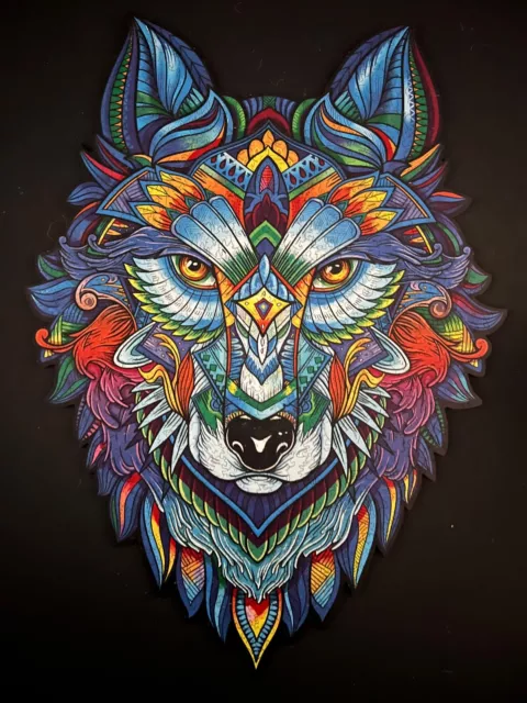 Unidragon Wooden Jigsaw Puzzle "Majestic Wolf", Royal size, 700 pieces