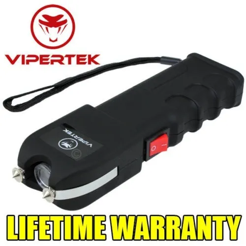 VIPERTEK VTS-989  Rechargeable LED 700 BV Stun Gun + Case