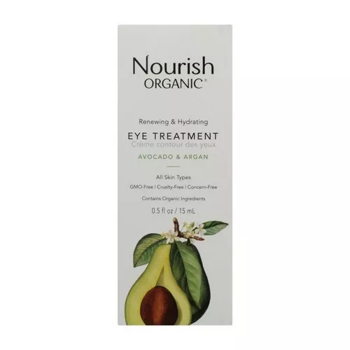 Renewing & Hydrating Eye Treatment Avocado & Argan .5 Oz By Nourish