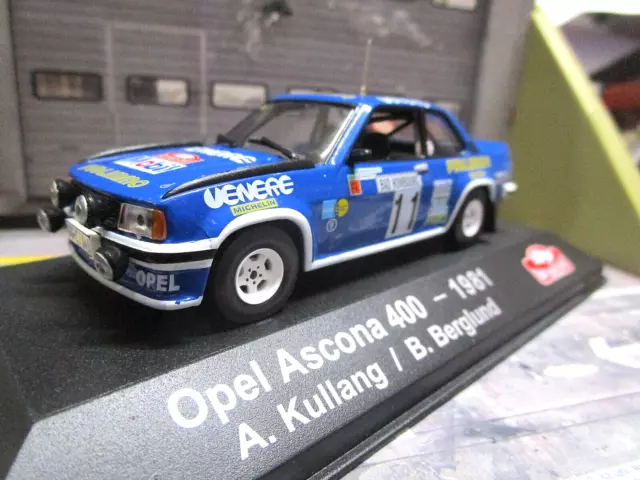 OPEL Ascona B 400 Rallye Monte Carlo 1981 #11 Kulläng Venere Publi IXO Alt 1:43
