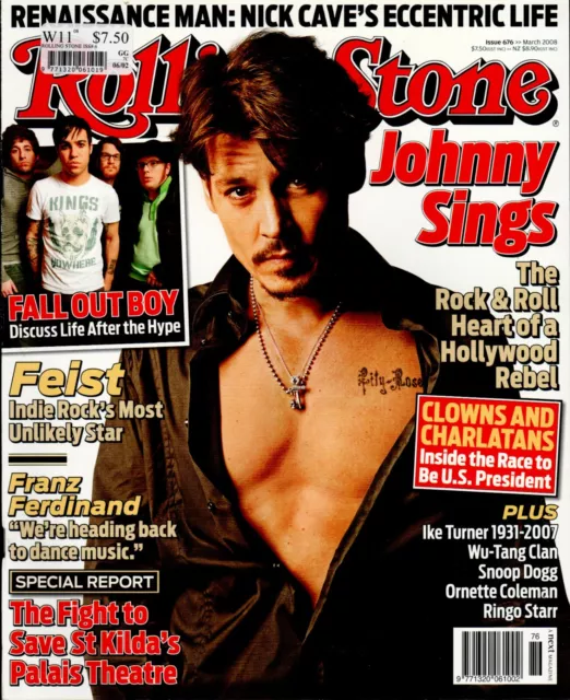 Rolling Stone Australia - March 2008 (Issue 676) - Johnny Depp + Fall Out Boy