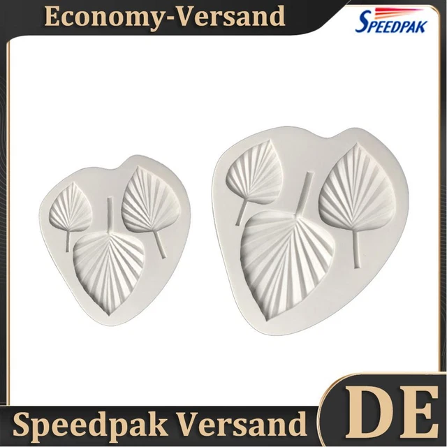 Stampi in silicone foglie di palma stampi artigianato zucchero fondente strumenti per decorazione torta