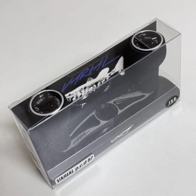 DRT VARIAL100 CALFORM ver. BLACK×WHITE DRT Varial Calform Wheel Cap, Black and Silver - Handles