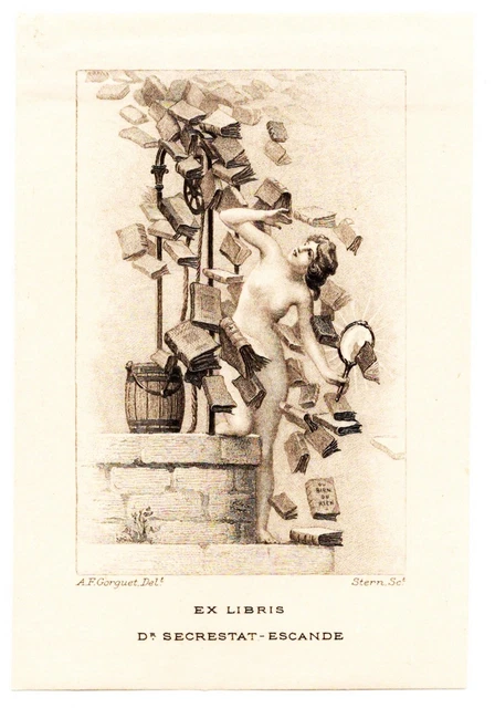 Exlibris Chapitre de Reims Champagne Wappen blason bookplate gravure
