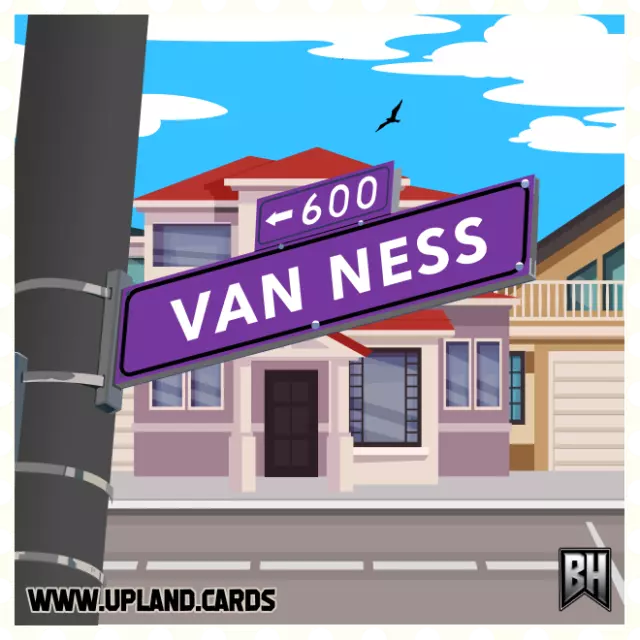 Van Ness Avenue Upland / Block Chain Heroes NFT Series 1 Uncommon - MINT# 434