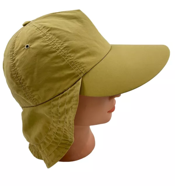 Columbia Omni-Shade Fishing Hat  Neck Beige Khaki Medium USA Made Vintage