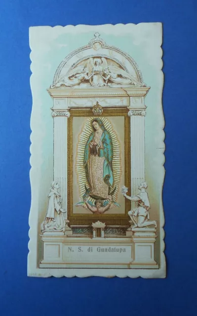 Santino HolyCard Nostra Signora di Guadalupe Madonna