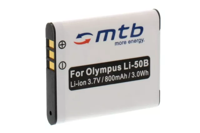 Batería Li-50b Li50b para Olympus TOUGH TG-610 TG-810, XZ-1 / mju µ 1010, 1020