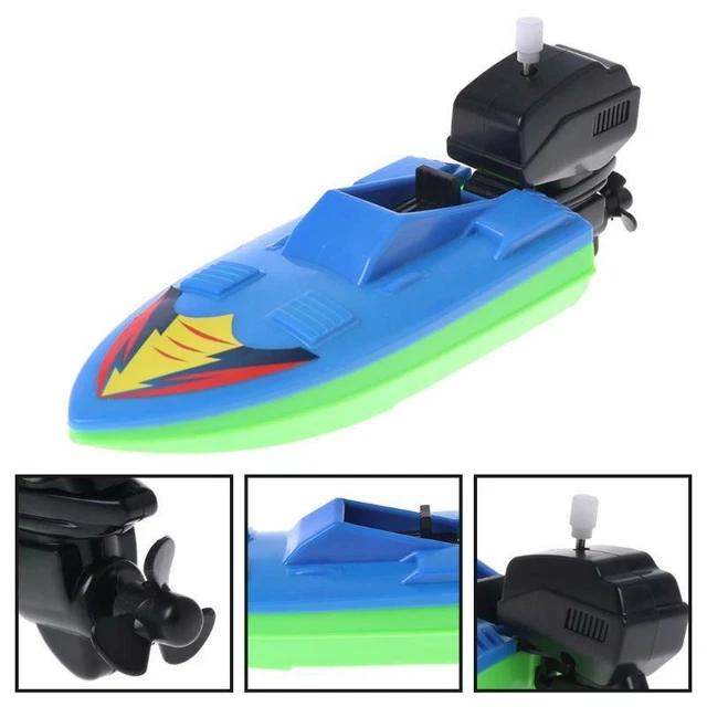 Baby Toy Kid Wind Up Clockwork Boat Ship Toys Bath Toy Play Water Bathroom new