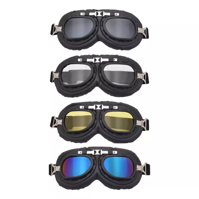 Lunettes de moto Classic Anti-Scratch Vintage Fit pour Harley  ATV