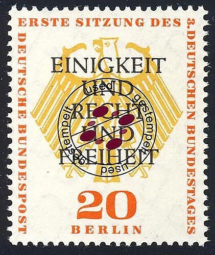 175 Sitzung des Bundestages 20 Pf O gestempelt