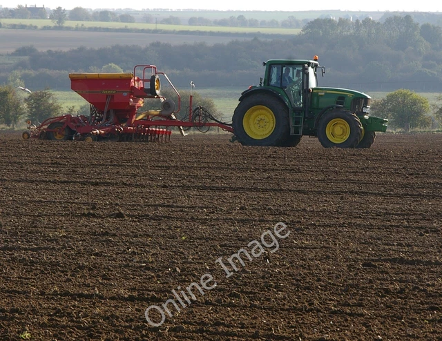 Photo 12x8 Seed Drilling near Melton Ross The drilling machine is a V�ders c2010