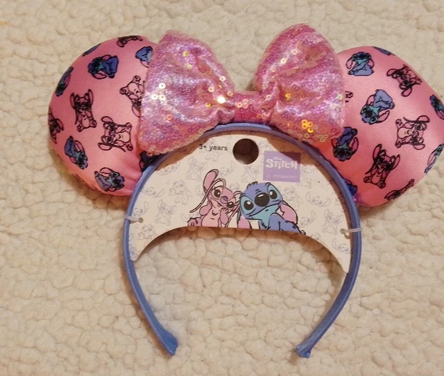 Girls Head Band Sparkly Lilo And Stitch
