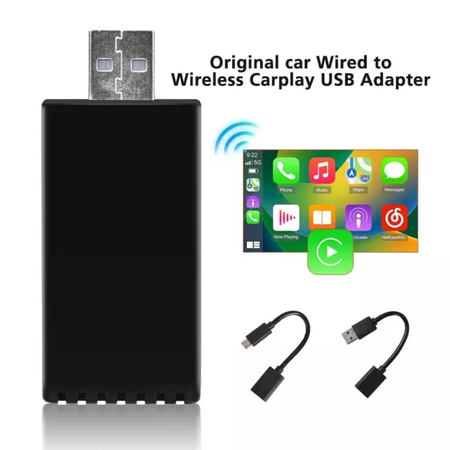 Wireless CarPlay USB Adapter Dongle Box Bluetooth Für Wired Carplay Autoradio