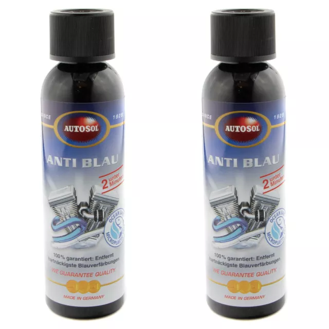 Autosol 2 X 150ml Auspuff Auspuffanlage Anti blau entfernt Braun Blau Verfärbung