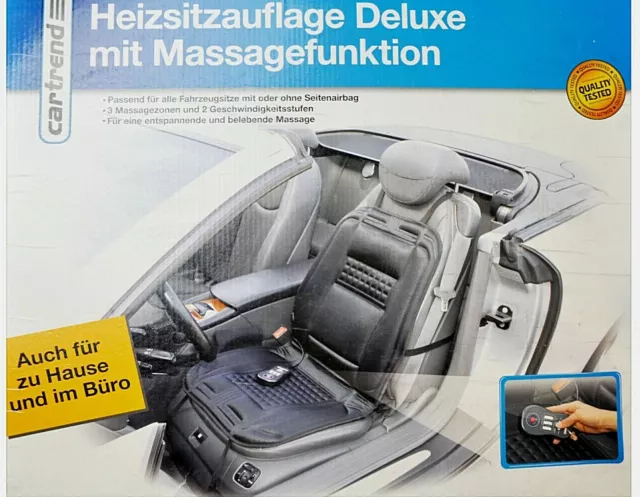 CARTREND 96145 HEIZSITZAUFLAGE Deluxe mit Massagefunktion passend für alle  Autos EUR 48,95 - PicClick DE