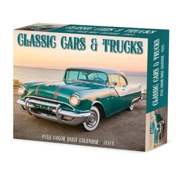 Willow Creek Classic Cars & Trucks 2024 6.2" x 5.4" Box Calendar w