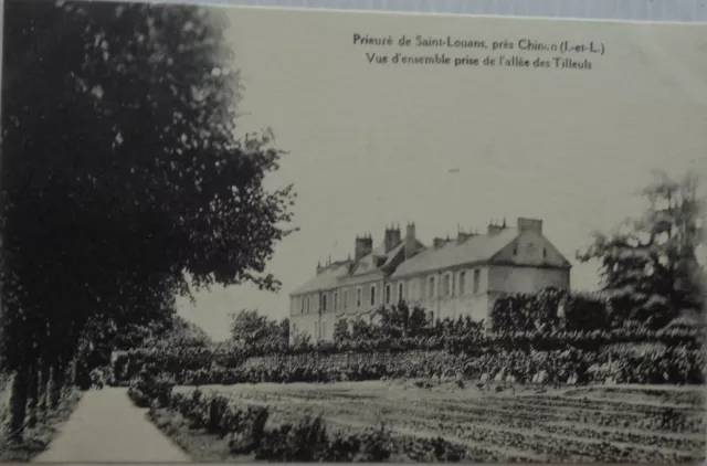 Chinon 37 CPA Priory Saint Louans Near Chinon View Set Good Condition