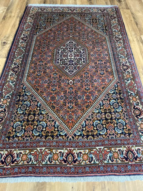 Schöner Handgeknüpfter Perser Orientteppich Zanjan BIDJAR Robust Carpet 145x90cm