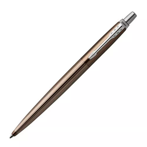 Parker Ballpoint Pen  Jotter Premium Line Brown Pinstripe Ct 1953418 Regular