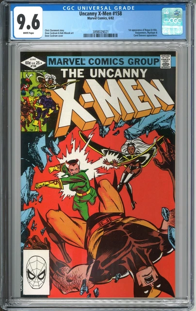 Uncanny X-Men #158 CGC 9.6 NM+ WP 1982 Marvel Comics Rogue Starjammers Mystique