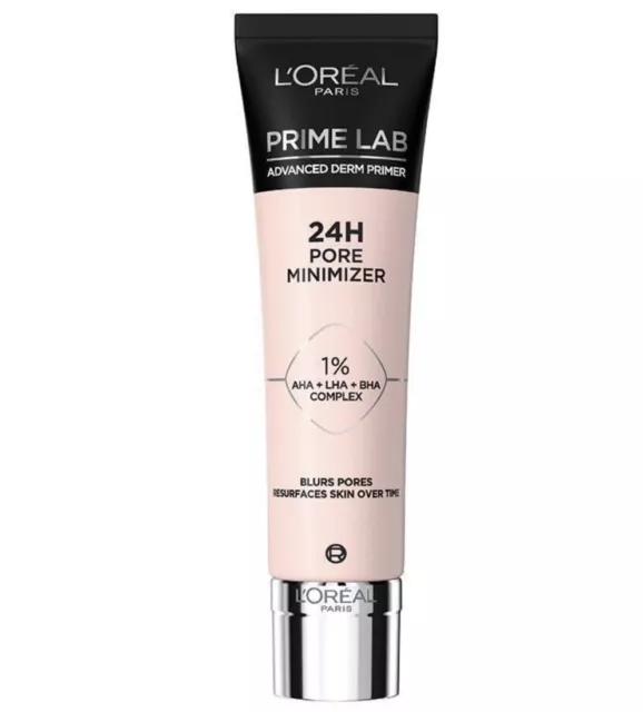 L’Oréal Paris Prime Lab 24HR Pore Minimiser Primer! 1% AHA LHA BHA! Free Ship!