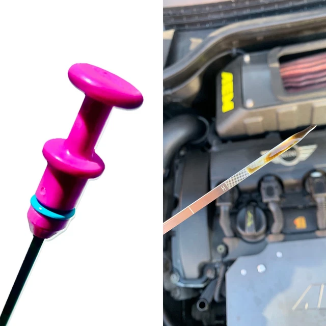Red Top Readable Dipstick For Mini Cooper R55 R56 R57 R58 R59 R60 R61 – N12 / N14 Engines, OEM Cross