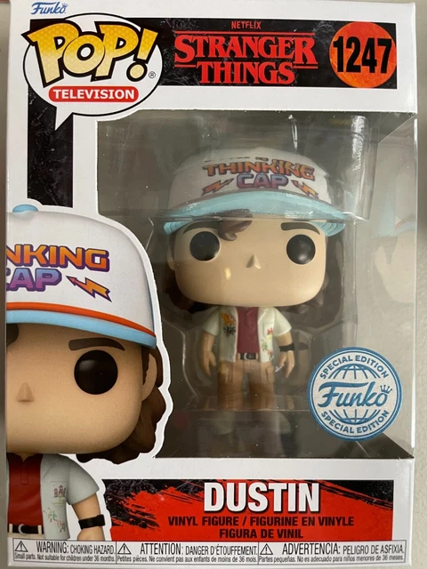 FUNKO POP! Stranger Things Dustin Thinking Cap 1247 SPECIAL EDITION EXCLUSIVE