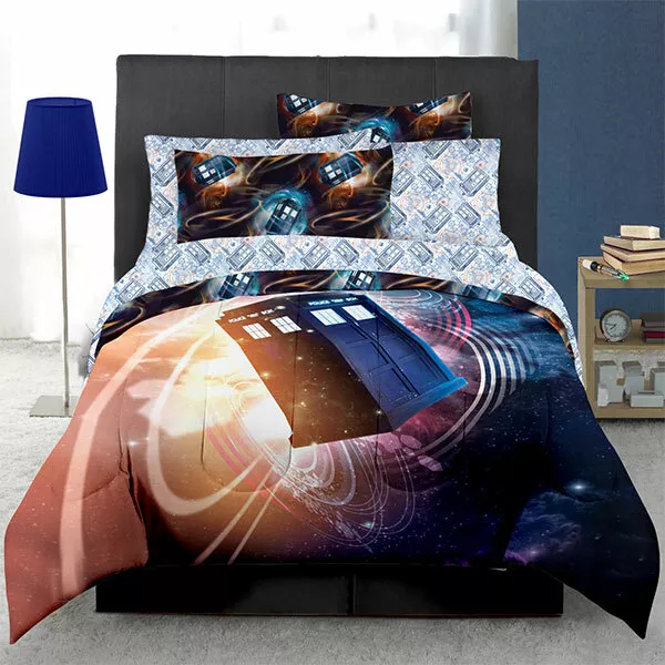 BBC's Doctor Who Double/Full Complete 7 Piece Dr. Who TARDIS Bed Set Comforter