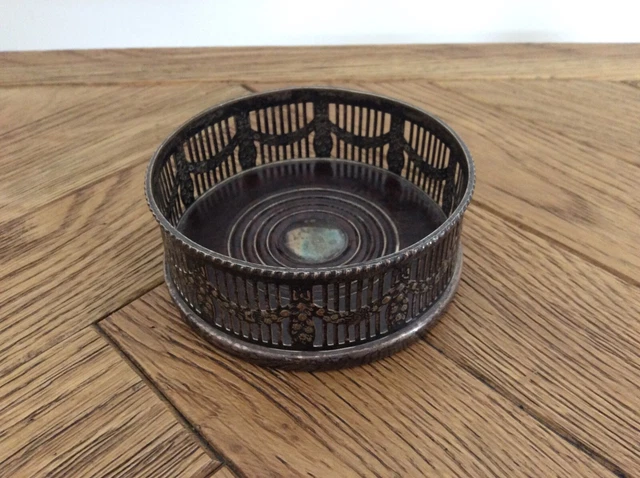 Antique Viners of Sheffield Alpha Plate Wine Coaster