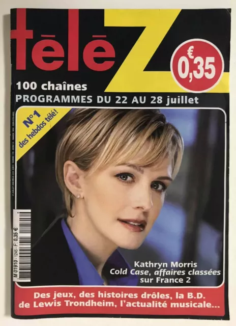 ►TELE Z  n°1245 - 2006 - KATHRYN MORRIS - COLD CASE
